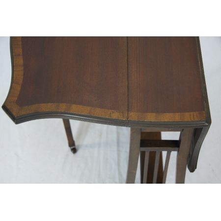 Original Edwardian Sutherland Table/ Beistelltisch aus massivem Mahagoni