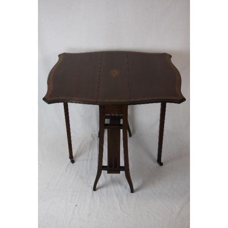 Original Edwardian Sutherland Table/ Beistelltisch aus massivem Mahagoni