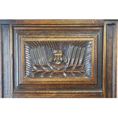 Antiker Satz Stühle aus massivem Eichenholz im georgianischen Stil