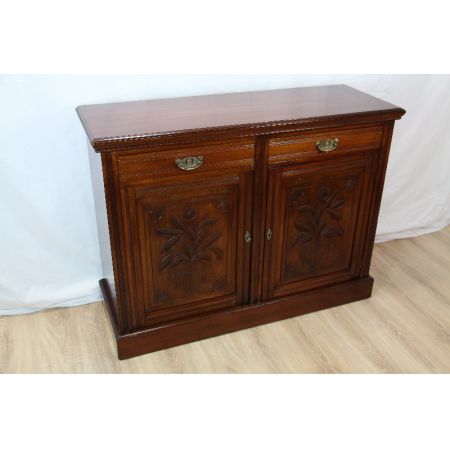 Victorian Sideboard, Kommode Massivholz Mahagoni England 1890