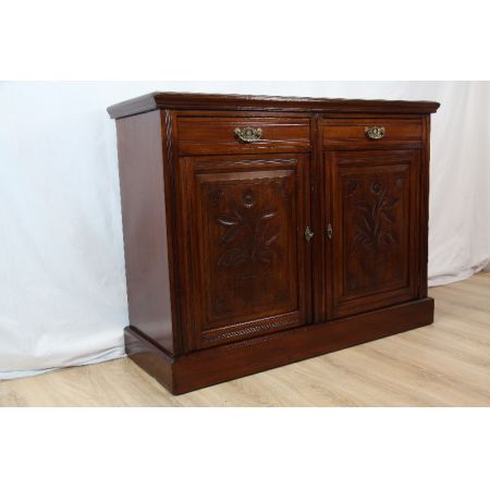 Victorian Sideboard, Kommode Massivholz Mahagoni England 1890