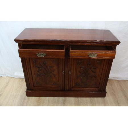 Victorian Sideboard, Kommode Massivholz Mahagoni England 1890