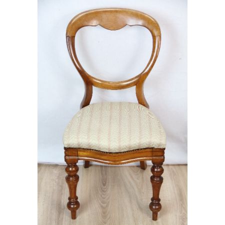 Stühle 2er Satz Ballonback Original massiv Mahagoni