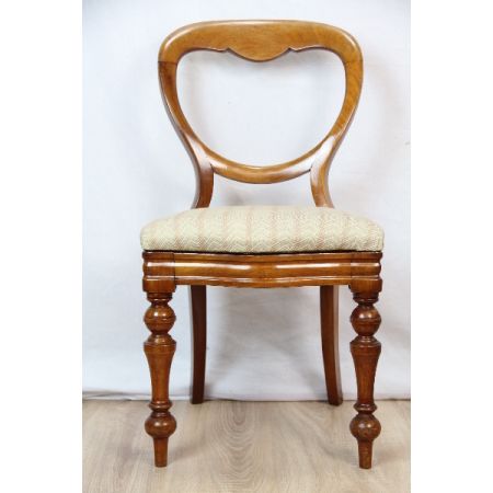 Stühle 2er Satz Ballonback Original massiv Mahagoni