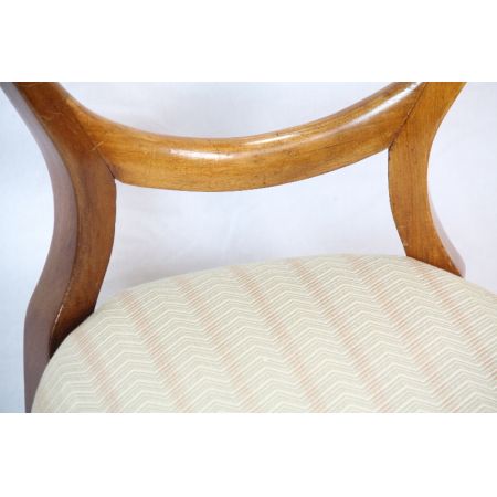 Stühle 2er Satz Ballonback Original massiv Mahagoni