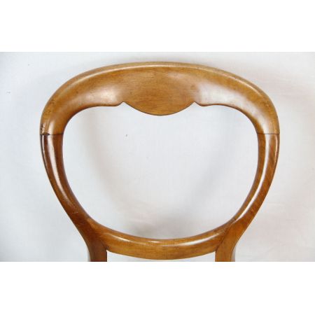 Stühle 2er Satz Ballonback Original massiv Mahagoni