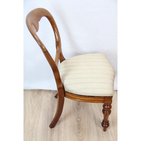 Stühle 2er Satz Ballonback Original massiv Mahagoni