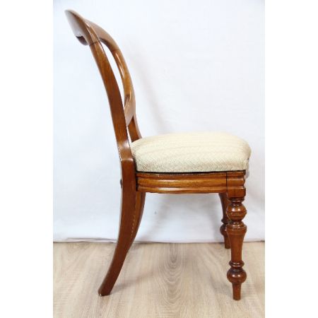 Stühle 2er Satz Ballonback Original massiv Mahagoni