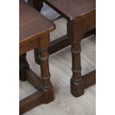 Landhaus Sofatische Set, Massivholz Eiche, Country furniture