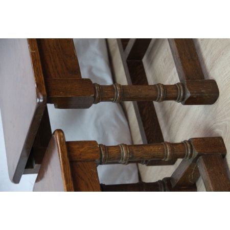 Landhaus Sofatische Set, Massivholz Eiche, Country furniture