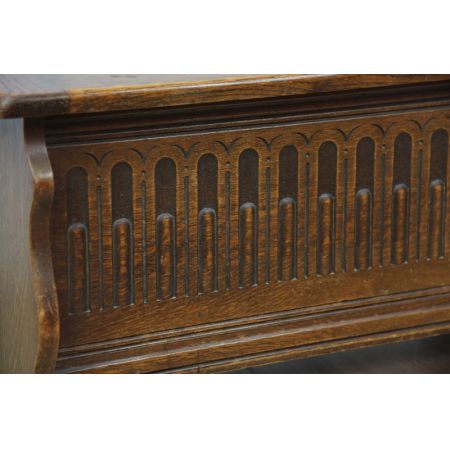 Truhe Antik, Massive Eichentruhe, Chest aus England