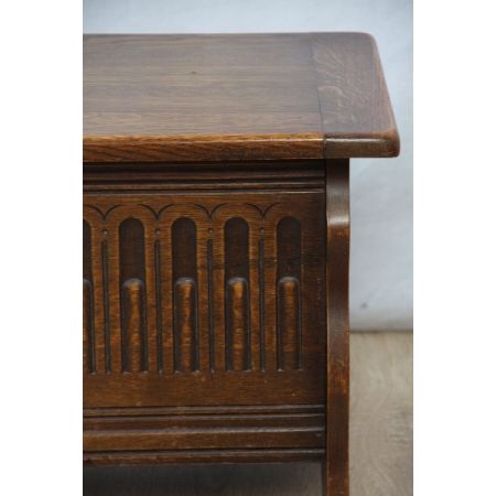 Truhe Antik, Massive Eichentruhe, Chest aus England