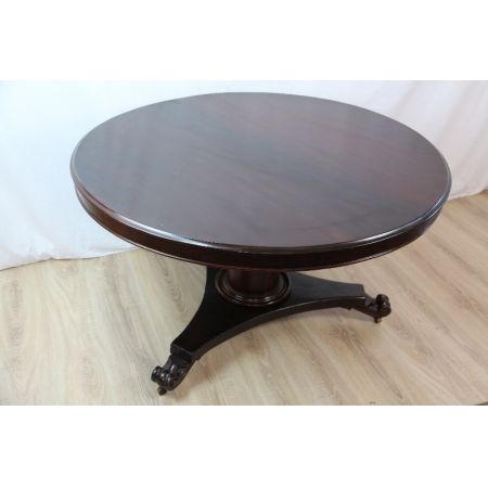 Mahagoni Esstisch Pillartable handpoliert England 1890