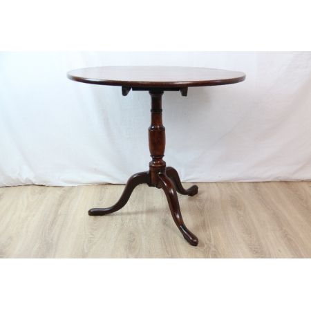 Antiker Massivholztisch/ Wine Table/ Pilliar Table aus Mahagoni