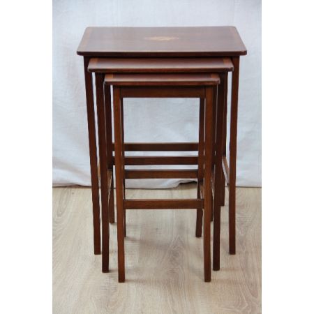 Nest of Table Edwardian Mahagoni 1890 Original 