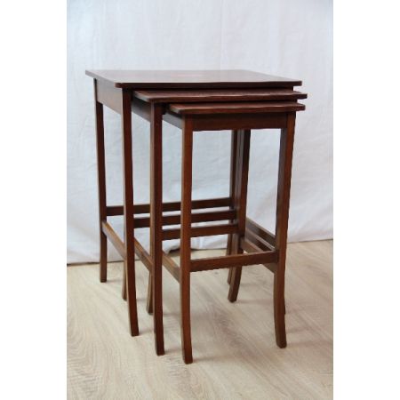 Nest of Table Edwardian Mahagoni 1890 Original 
