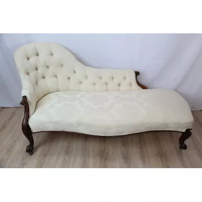 Chaise Longue original victorian 1860 Massivmahagoni