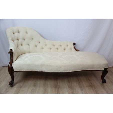 Chaise Longue original victorian 1860 Massivmahagoni
