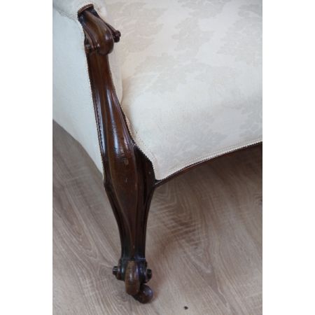Chaise Longue original victorian 1860 Massivmahagoni