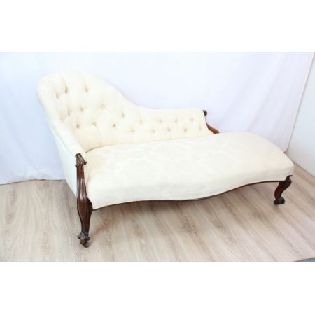 Chaise Longue original victorian 1860 Massivmahagoni