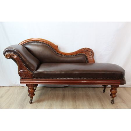 Chaiselongue  Victorian Original Massivmahagoni