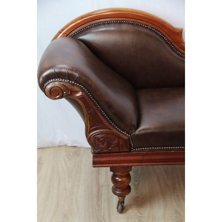 Chaiselongue  Victorian Original Massivmahagoni