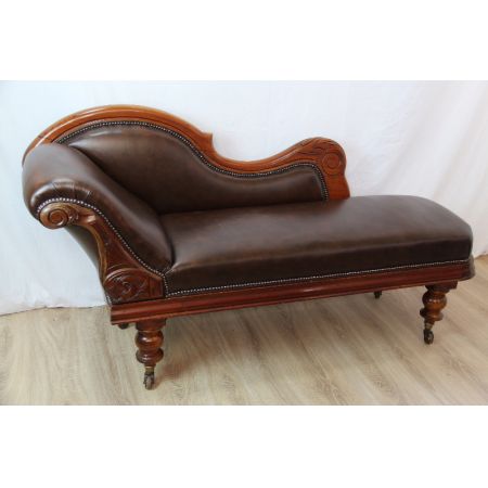 Chaiselongue  Victorian Original Massivmahagoni
