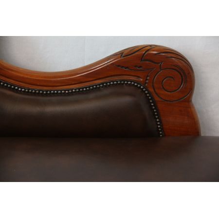 Chaiselongue  Victorian Original Massivmahagoni