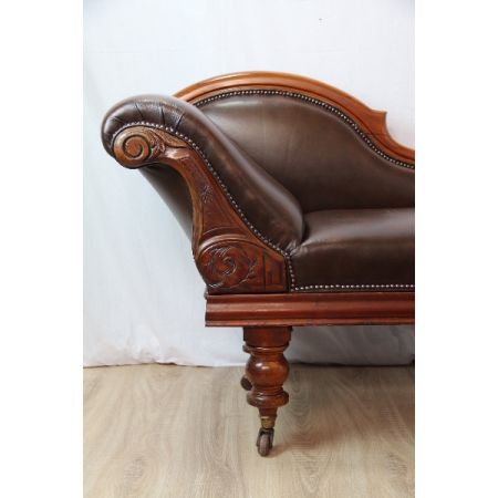 Chaiselongue  Victorian Original Massivmahagoni