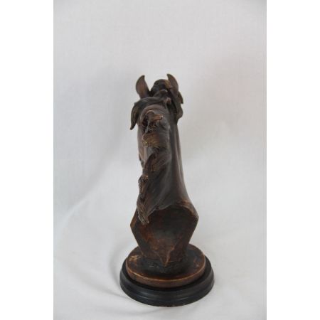 Pferdekopf Massivholz France Antik