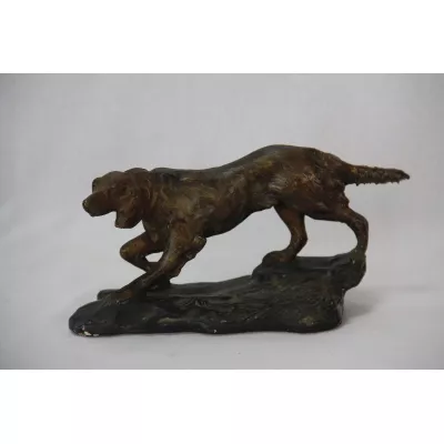 Hund figur France Antik Plaster