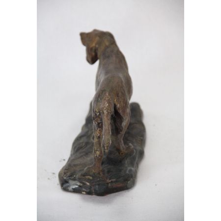 Hund figur France Antik Plaster