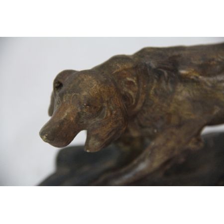 Hund figur France Antik Plaster