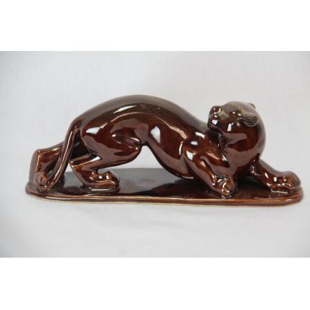 Leoparden Figur   Art Deco