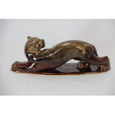 Leoparden Figur   Art Deco