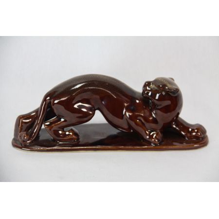 Leoparden Figur   Art Deco