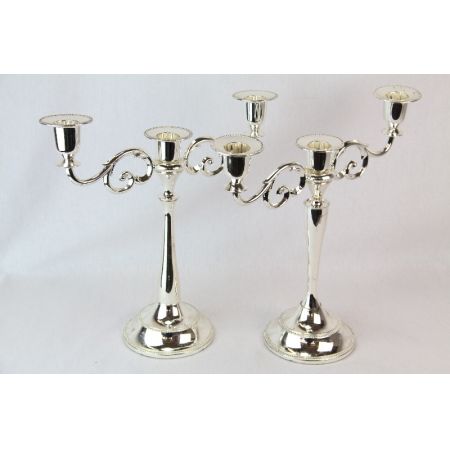 Kerzenständer Paar Plated England