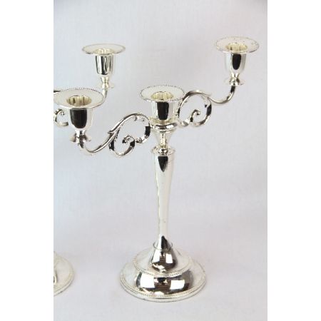 Kerzenständer Paar Plated England