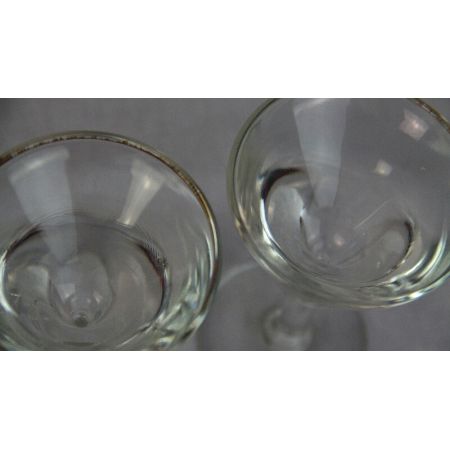 Gläser Paar Antikes glas France 1890