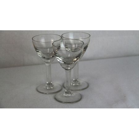 Gläser 3er set Antikes glas France 1890