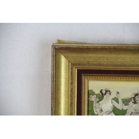 Bild tanzende Mädchen France Goldrahmen