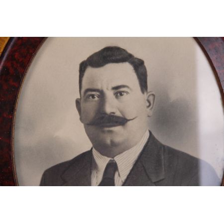 Bild Rahmen Oval antik Platre auf Holz 1910 France