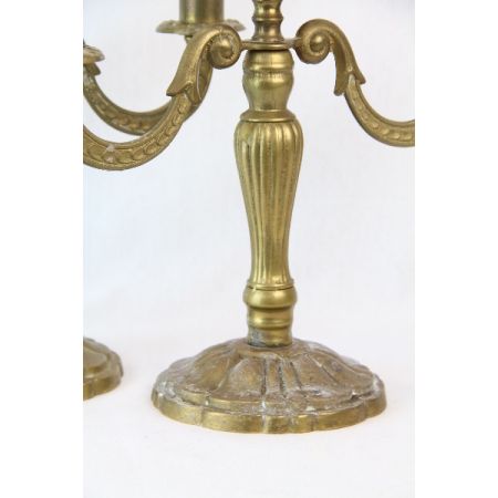 Kerzenständer Paar Messing France Antik