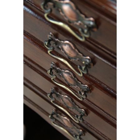 Antiker Notenschrank aus Mahagoni, ca. 1890