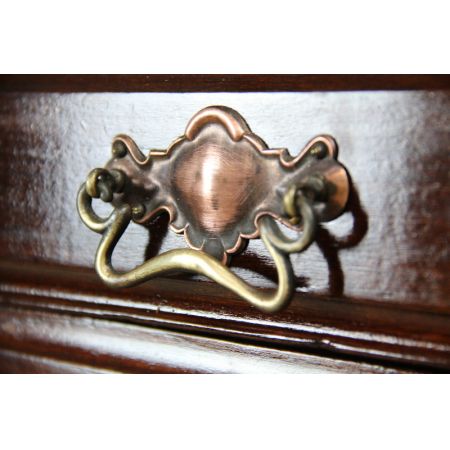 Antiker Notenschrank aus Mahagoni, ca. 1890