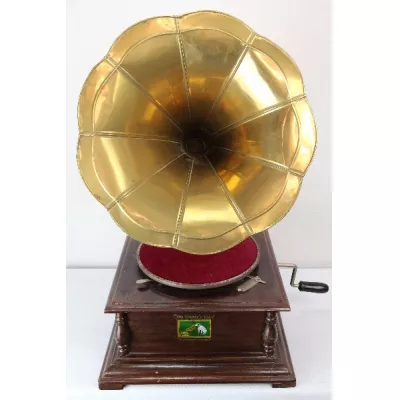 Antik Grammophone His Master's Voice Schellack Platten