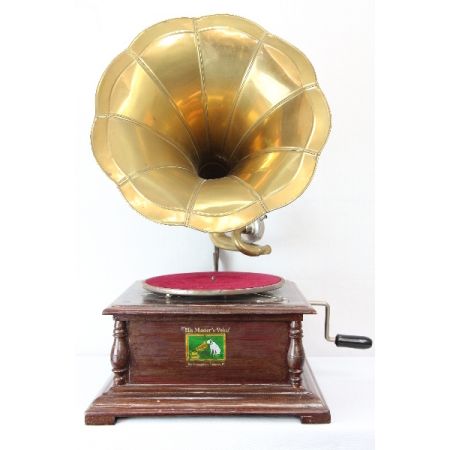 Antik Grammophone His Master's Voice Schellack Platten