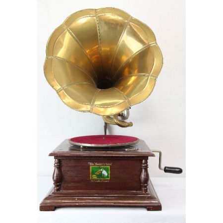 Antik Grammophone His Master's Voice Schellack Platten