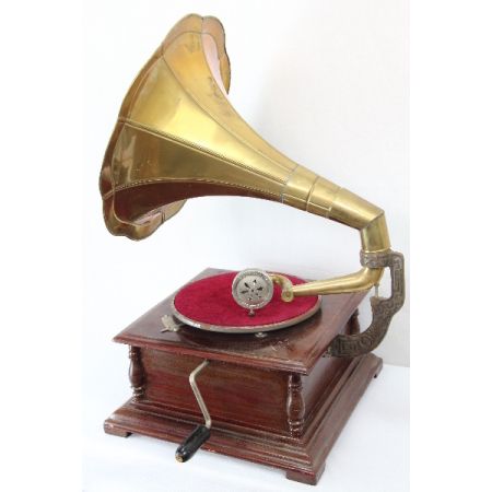 Antik Grammophone His Master's Voice Schellack Platten