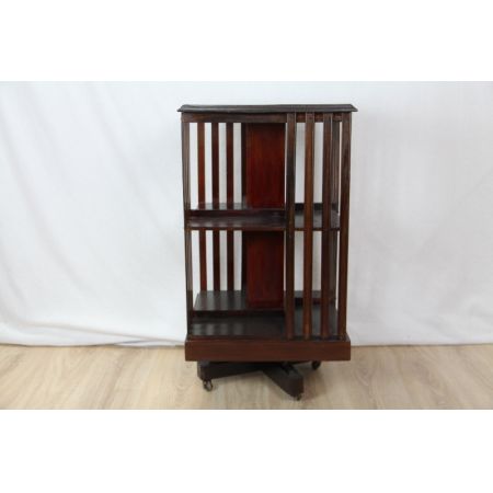 Drehbarer Bücherständer /Buchregal aus Mahagoni, Revolving Bookcase